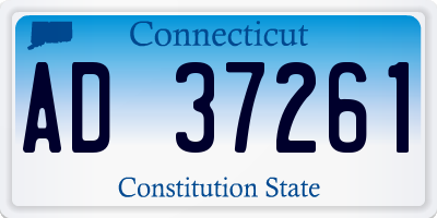 CT license plate AD37261