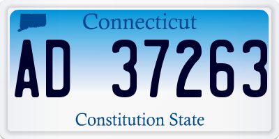 CT license plate AD37263