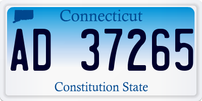 CT license plate AD37265