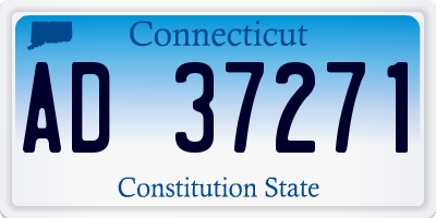 CT license plate AD37271