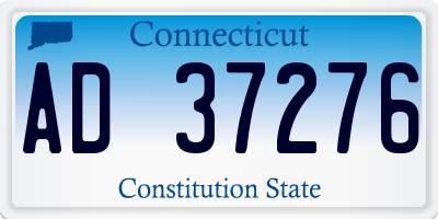 CT license plate AD37276