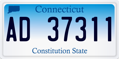 CT license plate AD37311