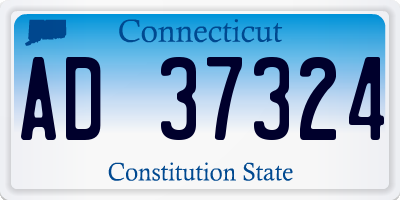 CT license plate AD37324