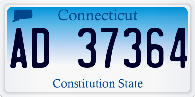 CT license plate AD37364