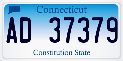 CT license plate AD37379