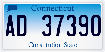 CT license plate AD37390