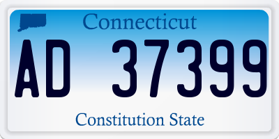 CT license plate AD37399
