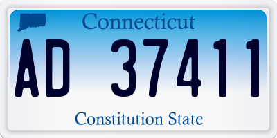 CT license plate AD37411