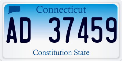 CT license plate AD37459