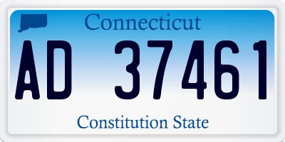 CT license plate AD37461
