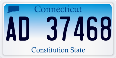 CT license plate AD37468