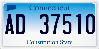 CT license plate AD37510