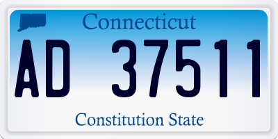 CT license plate AD37511