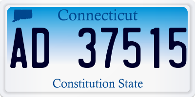 CT license plate AD37515