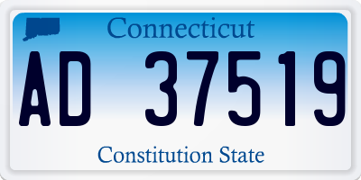 CT license plate AD37519