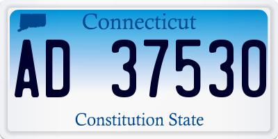 CT license plate AD37530