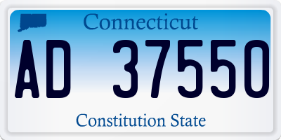 CT license plate AD37550