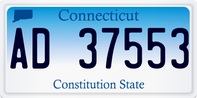 CT license plate AD37553