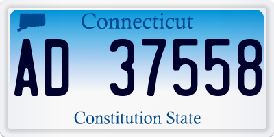 CT license plate AD37558
