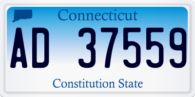 CT license plate AD37559