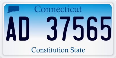 CT license plate AD37565