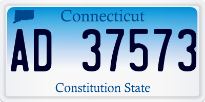 CT license plate AD37573