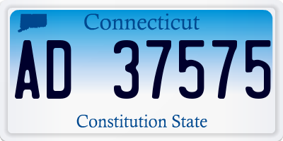 CT license plate AD37575