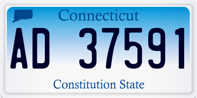 CT license plate AD37591