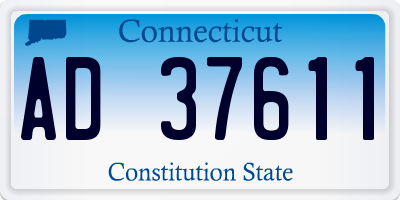 CT license plate AD37611