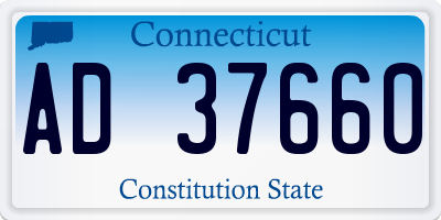 CT license plate AD37660