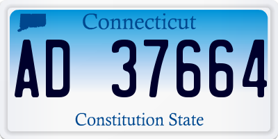 CT license plate AD37664