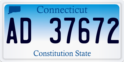 CT license plate AD37672