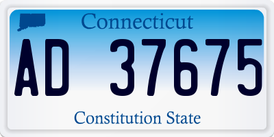 CT license plate AD37675