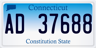 CT license plate AD37688