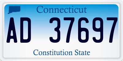 CT license plate AD37697