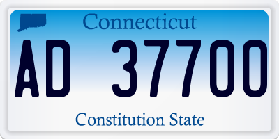 CT license plate AD37700