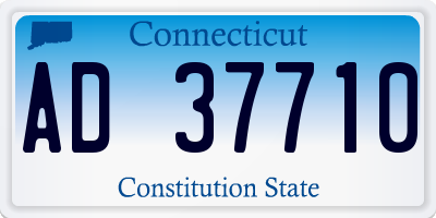 CT license plate AD37710