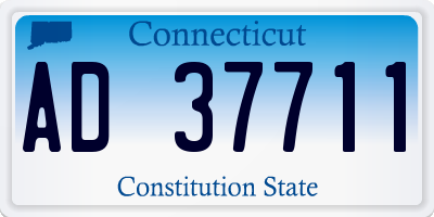 CT license plate AD37711