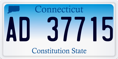 CT license plate AD37715
