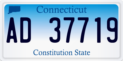 CT license plate AD37719