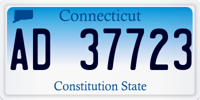 CT license plate AD37723