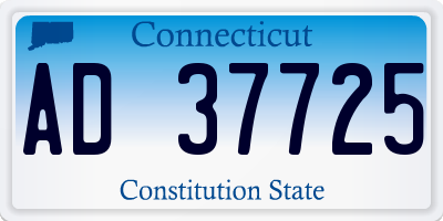 CT license plate AD37725