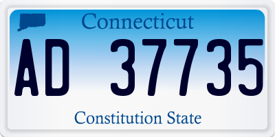CT license plate AD37735