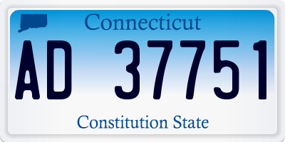 CT license plate AD37751