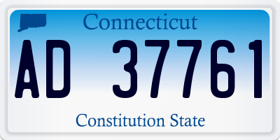 CT license plate AD37761