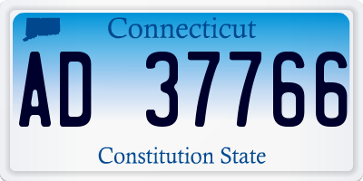 CT license plate AD37766