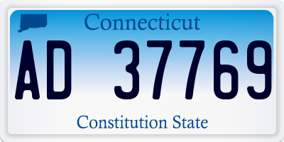 CT license plate AD37769