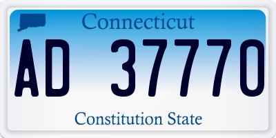 CT license plate AD37770
