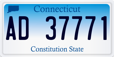 CT license plate AD37771