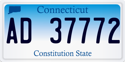 CT license plate AD37772